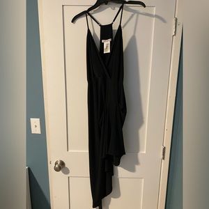Black asymmetrical dress